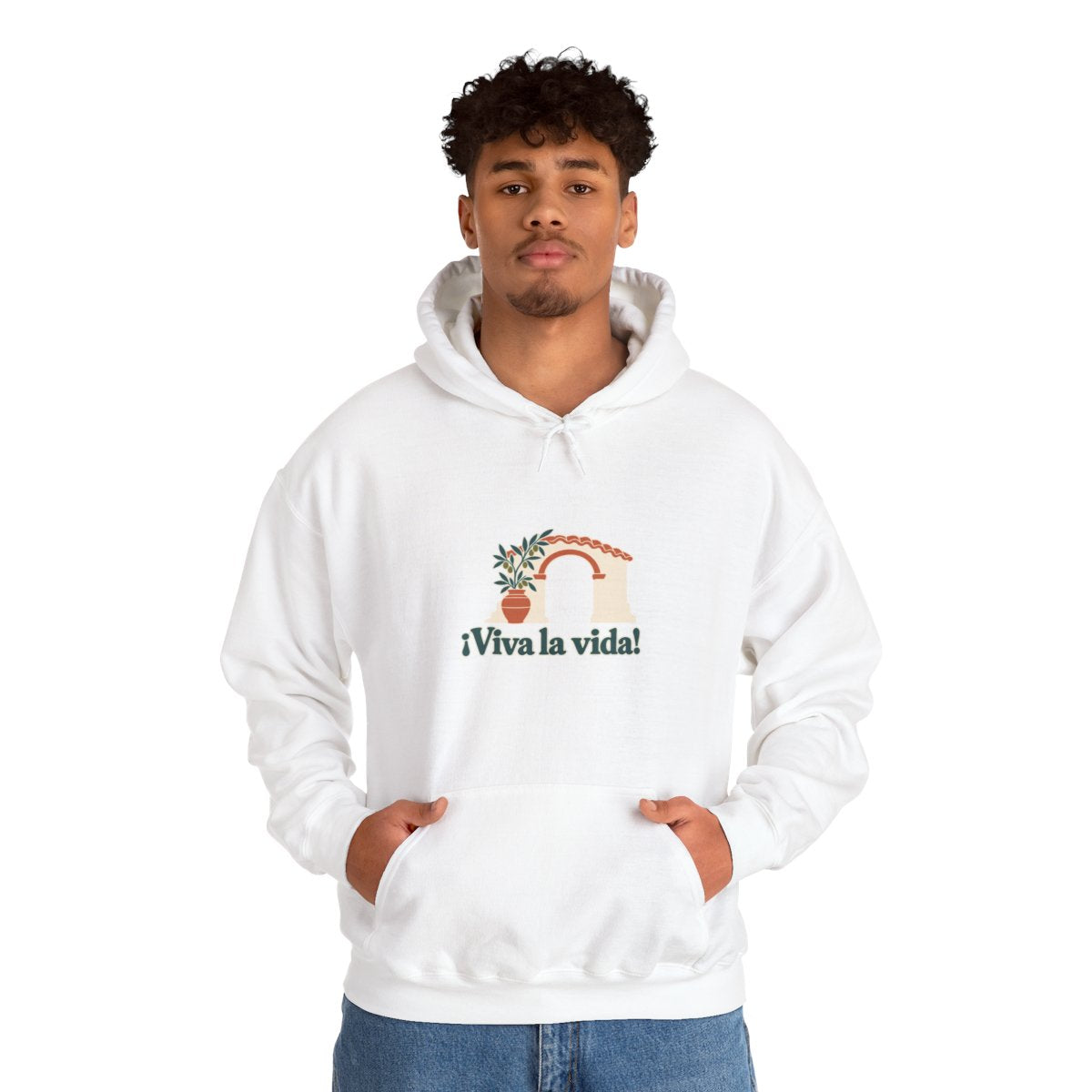 Spain Hoodie | Andalusian Arch | ¡Viva la vida! | Country Travel Gift — on-model-98428 — View 07