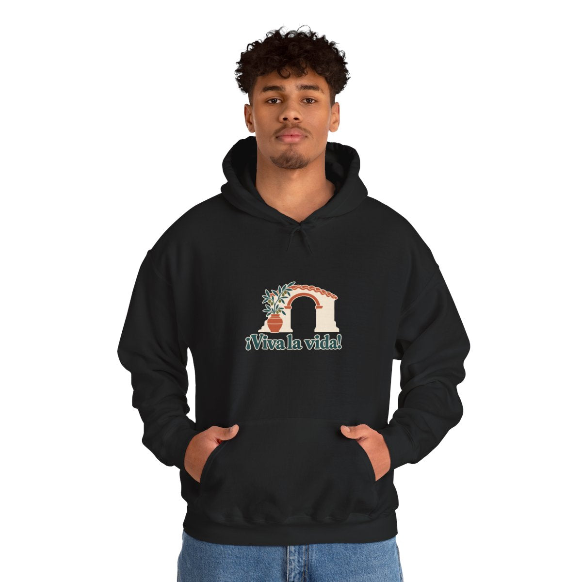 Spain Hoodie | Andalusian Arch | ¡Viva la vida! | Country Travel Gift — on-model-98428 — View 08