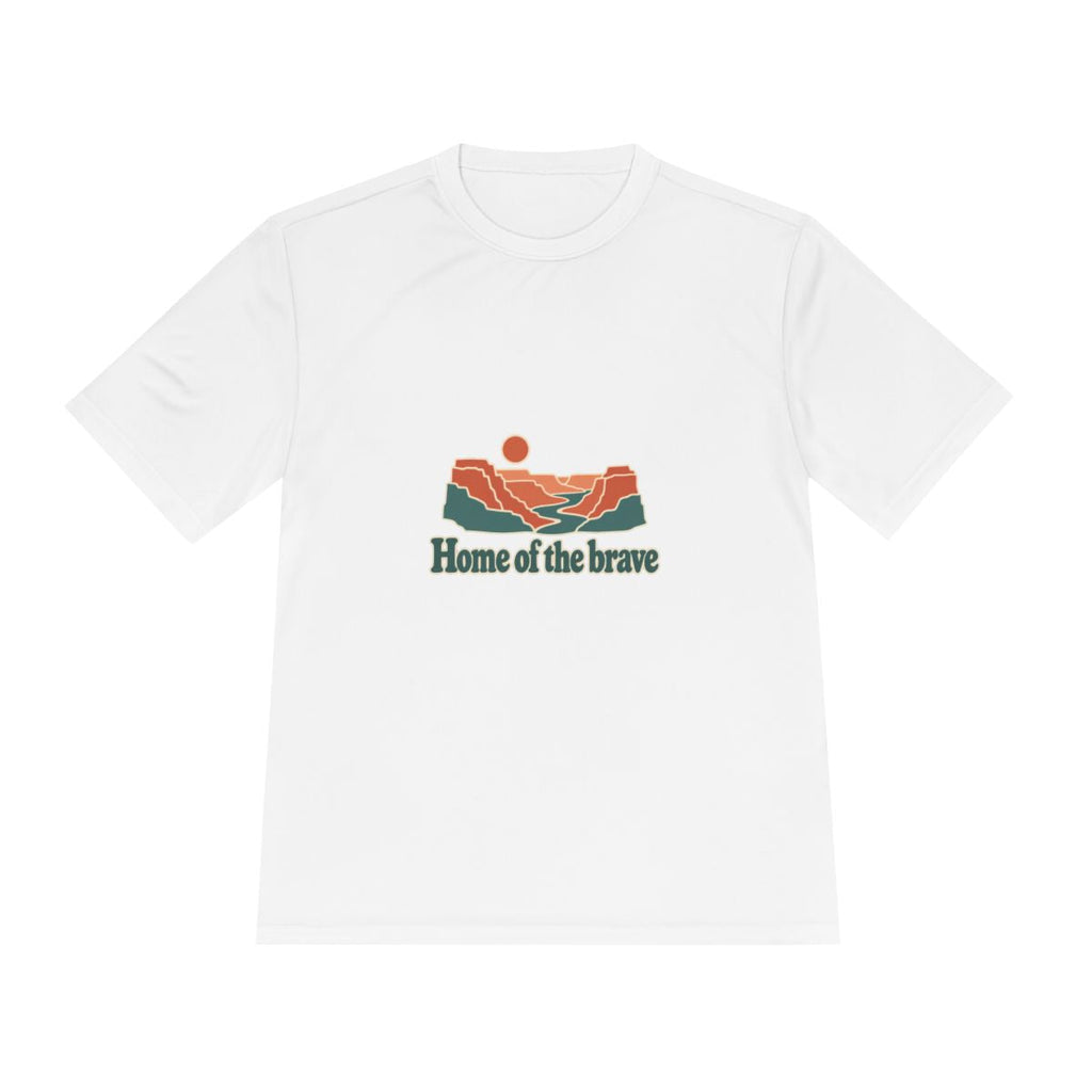 USA Performance T-Shirt | Grand Canyon | Home of the brave | Country Travel Gift — front — View 01