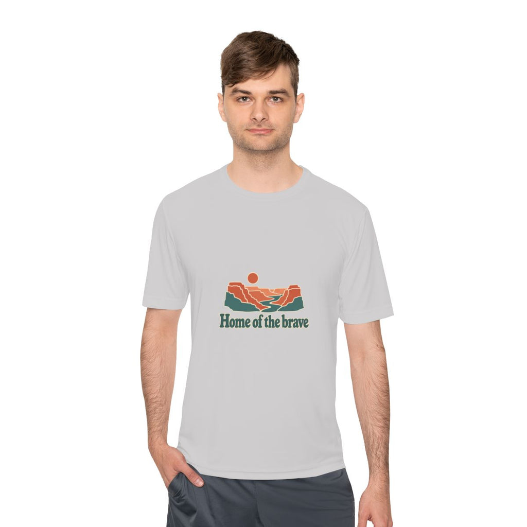 USA Performance T-Shirt | Grand Canyon | Home of the brave | Country Travel Gift — person-1 — View 04