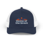 USA Embroidered Trucker Cap | Grand Canyon | Home of the brave | Country Travel Gift — front — View 01
