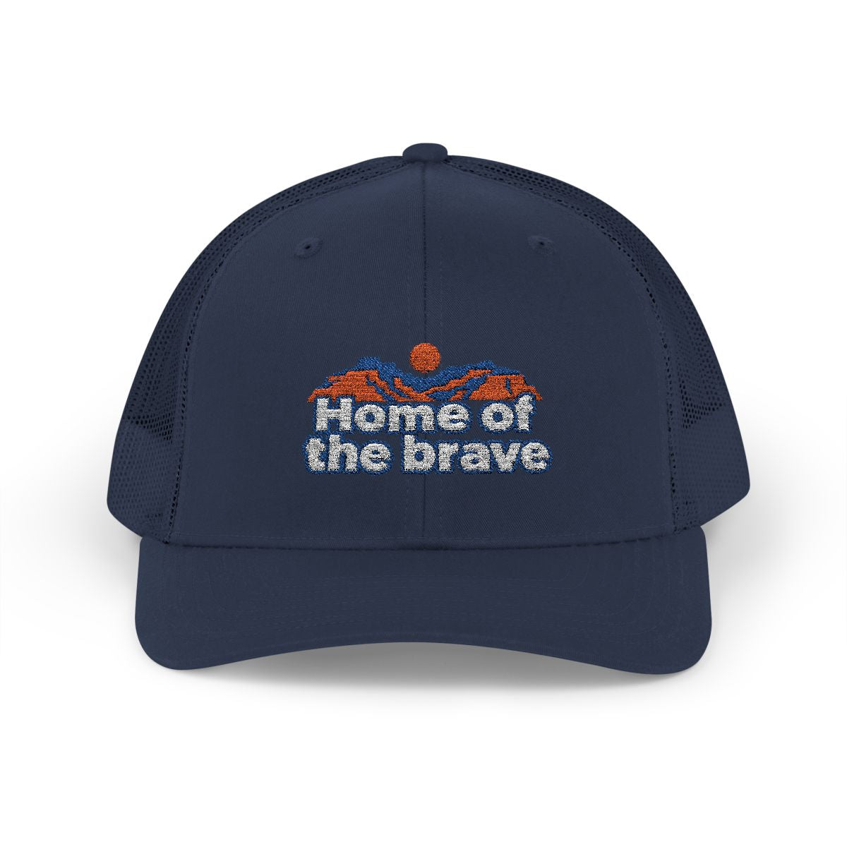 USA Embroidered Trucker Cap | Grand Canyon | Home of the brave | Country Travel Gift — front — View 05