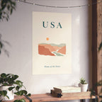 USA Matte Poster | Grand Canyon | Home of the brave | Country Travel Gift — context-3 — View 05