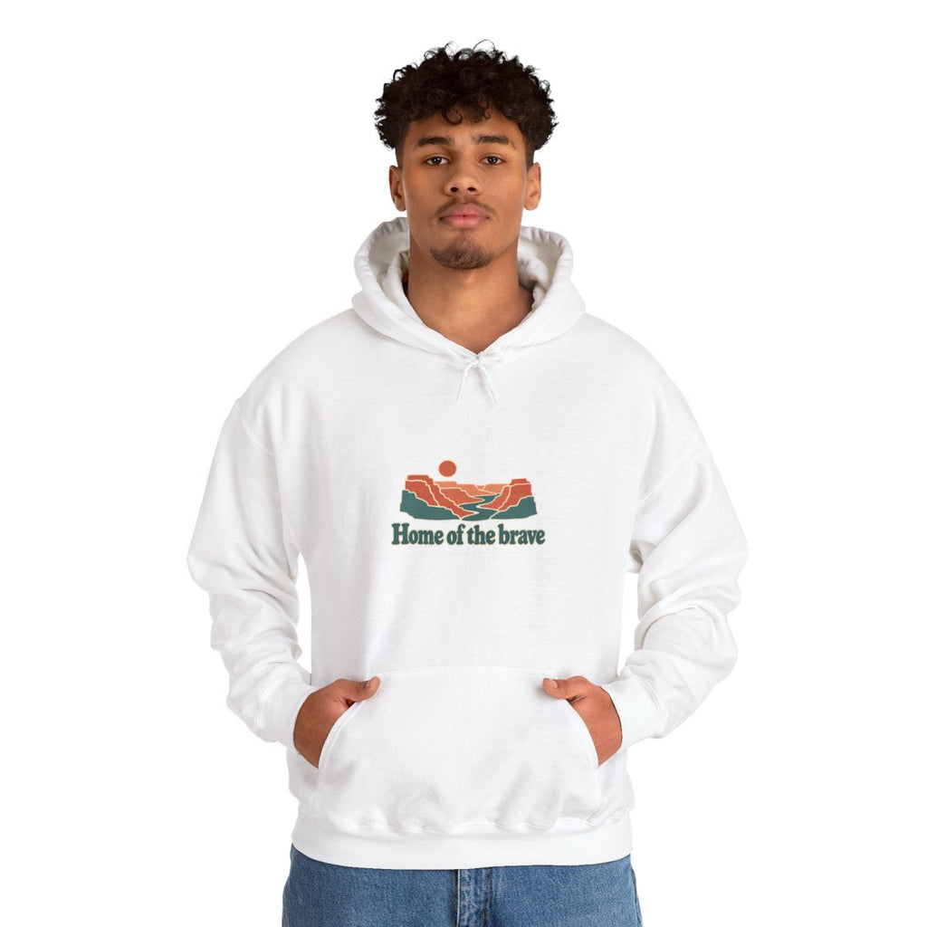 USA Hoodie | Grand Canyon | Home of the brave | Country Travel Gift — on-model-98428 — View 07