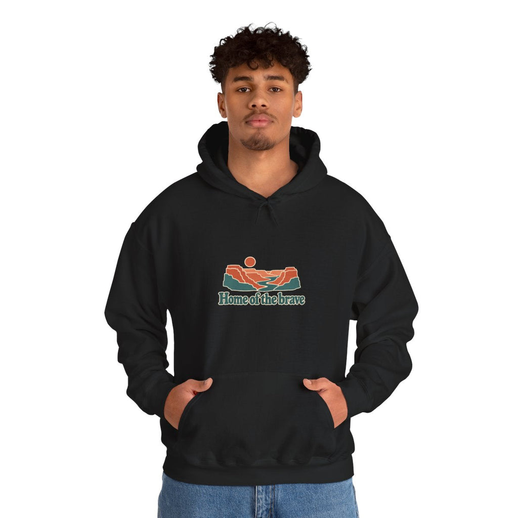 USA Hoodie | Grand Canyon | Home of the brave | Country Travel Gift — on-model-98428 — View 08