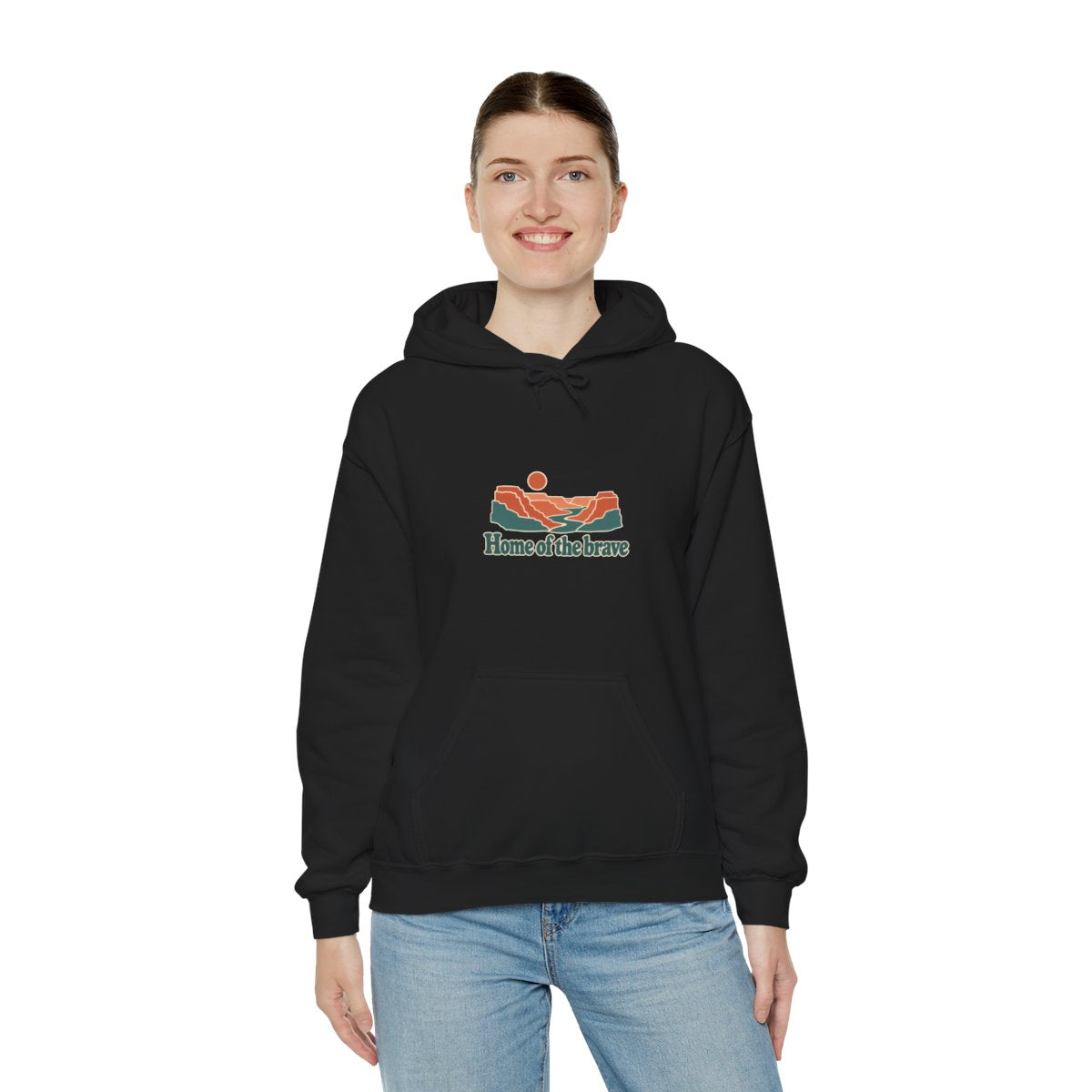 USA Hoodie | Grand Canyon | Home of the brave | Country Travel Gift — on-model-98429 — View 11