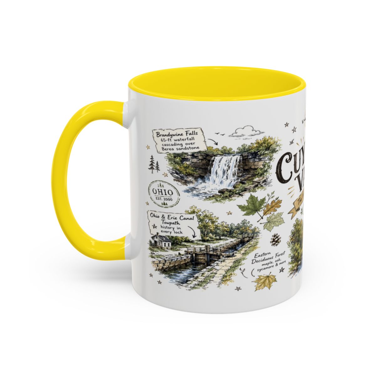 Cuyahoga Valley National Park Mug | Brandywine Falls Ohio River Ceramic (11oz/15oz)