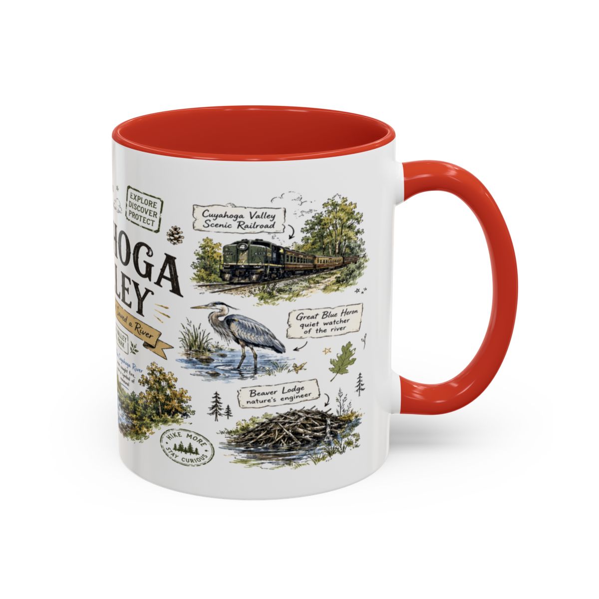 Cuyahoga Valley National Park Mug | Brandywine Falls Ohio River Ceramic (11oz/15oz)
