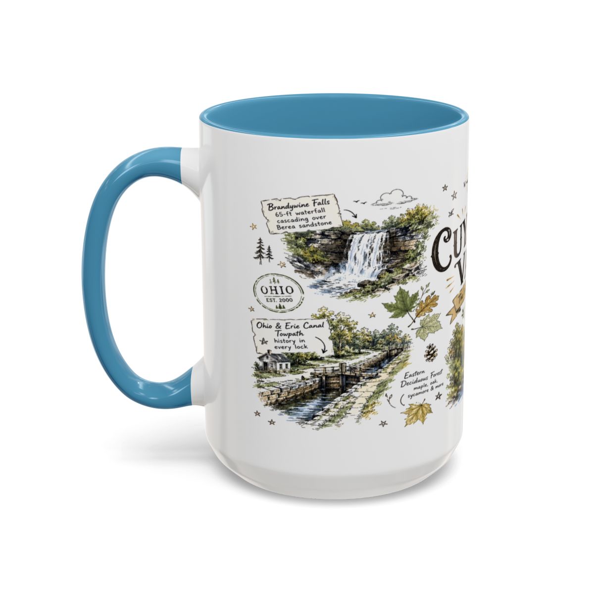 Cuyahoga Valley National Park Mug | Brandywine Falls Ohio River Ceramic (11oz/15oz)