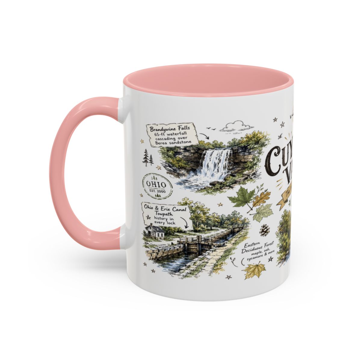Cuyahoga Valley National Park Mug | Brandywine Falls Ohio River Ceramic (11oz/15oz)