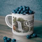 Cuyahoga Valley National Park enamel camping mug outdoor lifestyle scene
