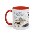 Gateway Arch National Park Coffee Mug | Missouri St. Louis Landmark Gift | Accent Color Ceramic 11oz 15oz