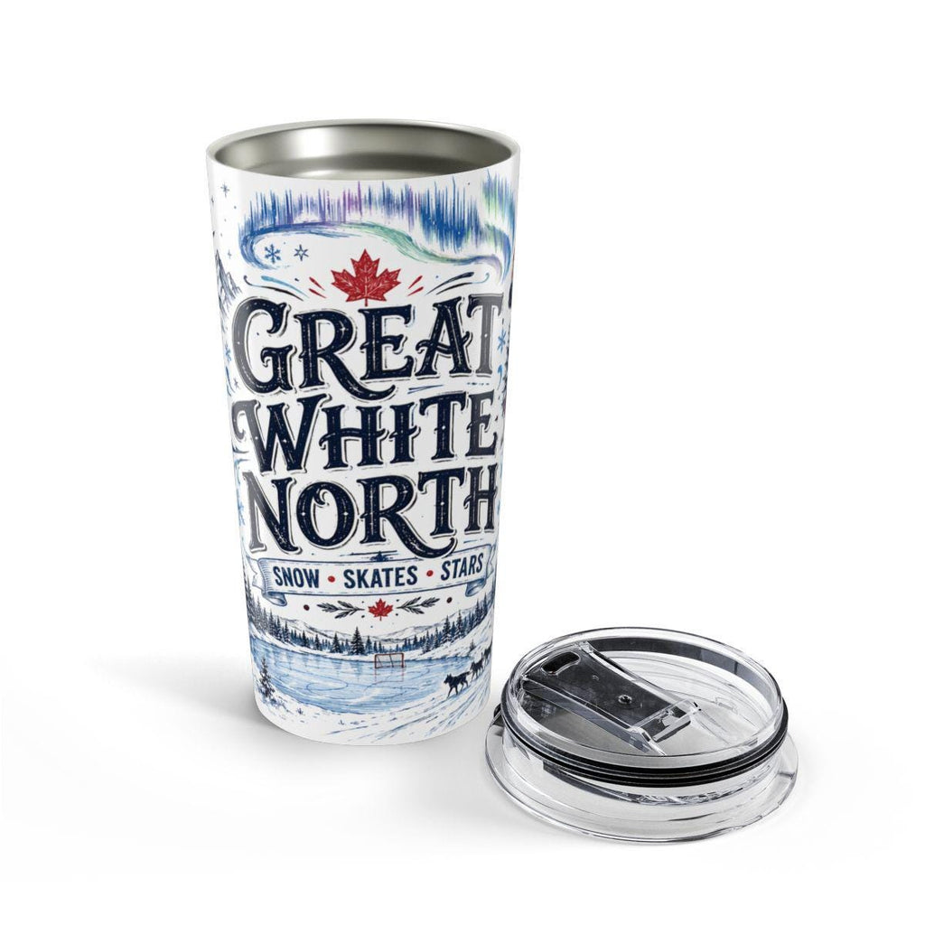Great White North 20oz Tumbler | Canadian Pride Gift | Insulated Stainless Steel Travel Cup