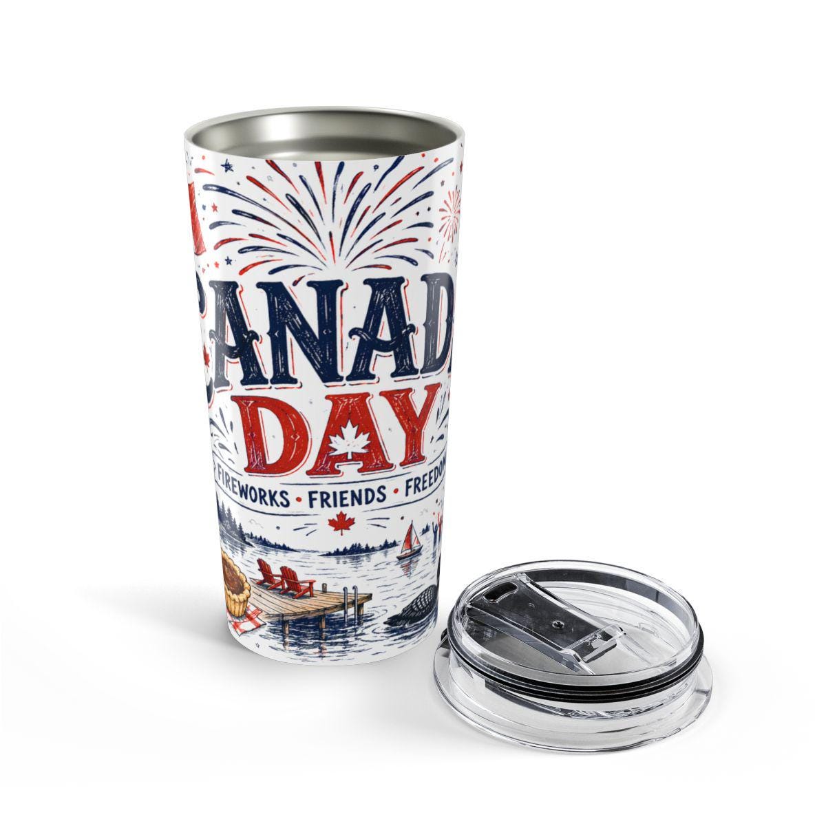 Canada Day 20oz Tumbler | Canadian Pride Gift | Insulated Stainless Steel Travel Cup