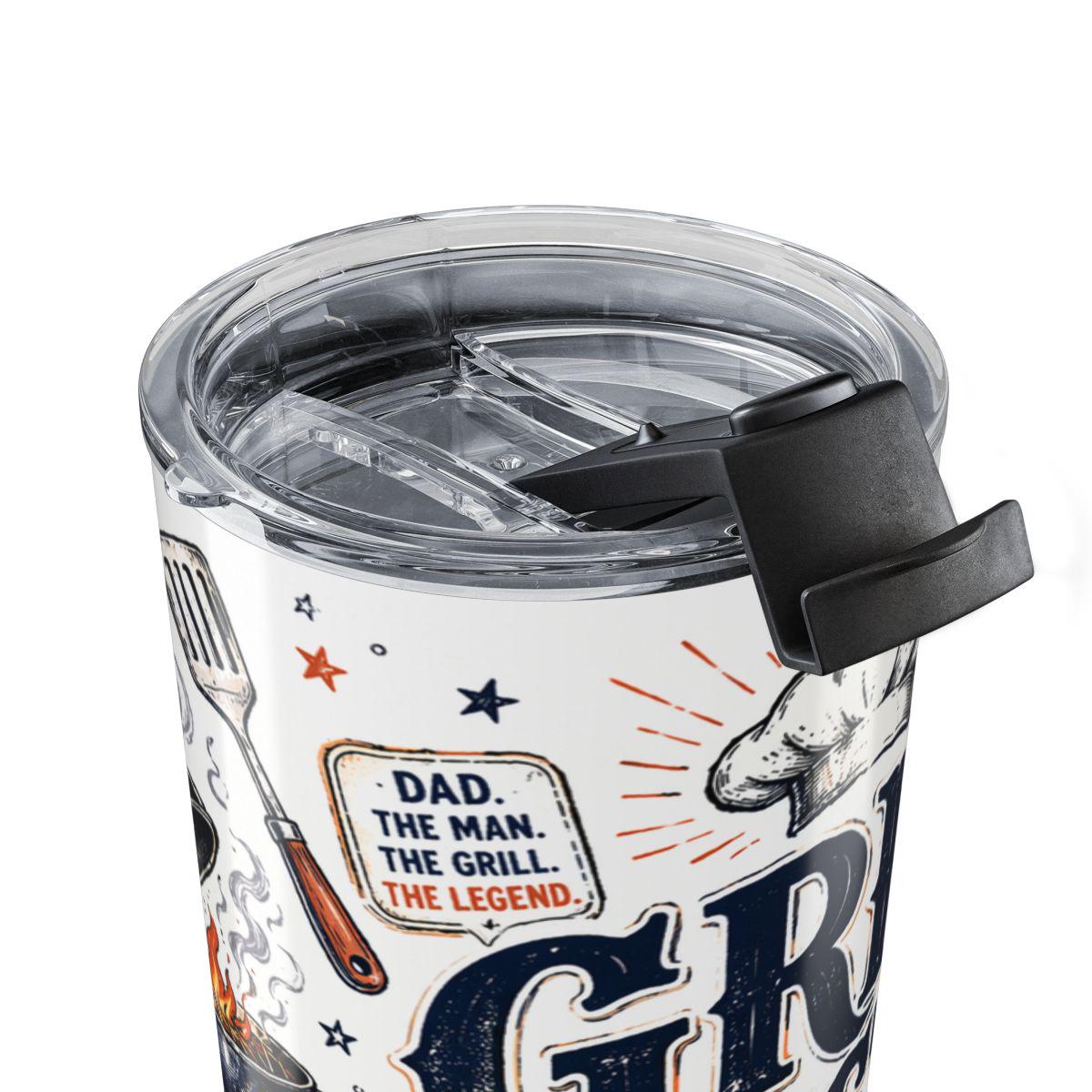 Grill Master 20oz Tumbler | Father's Day Gift for Dad | Insulated Stainless Steel Travel Cup