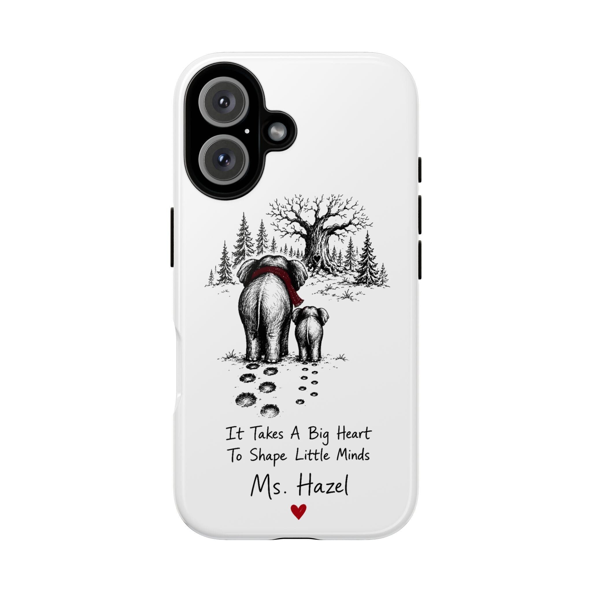 Personalized Elephant Teacher Phone Case | Custom Name Teacher Gift | iPhone Samsung - image 2