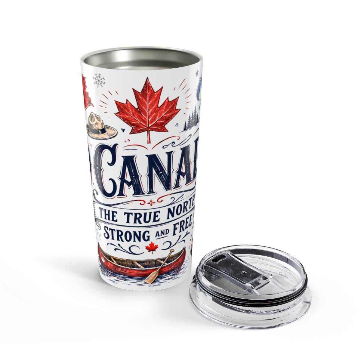 O Canada True North 20oz Tumbler | Canadian Pride Gift | Insulated Stainless Steel Travel Cup