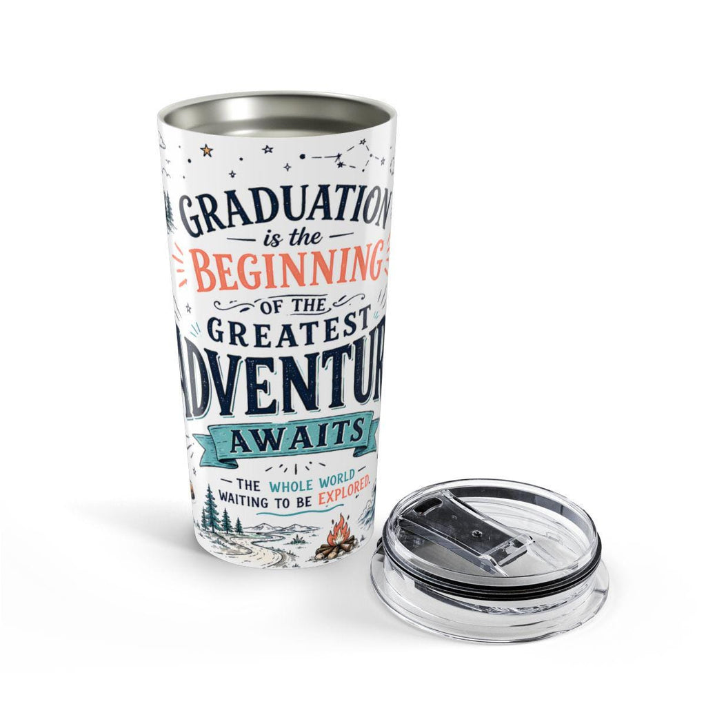 Adventure Awaits 20oz Tumbler | Class of 2026 Graduation Gift | Insulated Stainless Steel Travel Cup