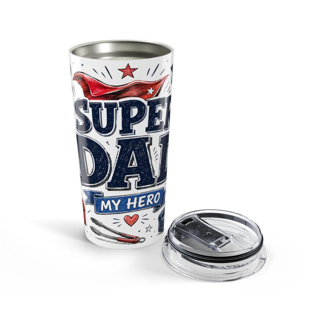 Super Dad My Hero 20oz Tumbler | Father's Day Gift for Dad | Insulated Stainless Steel Travel Cup