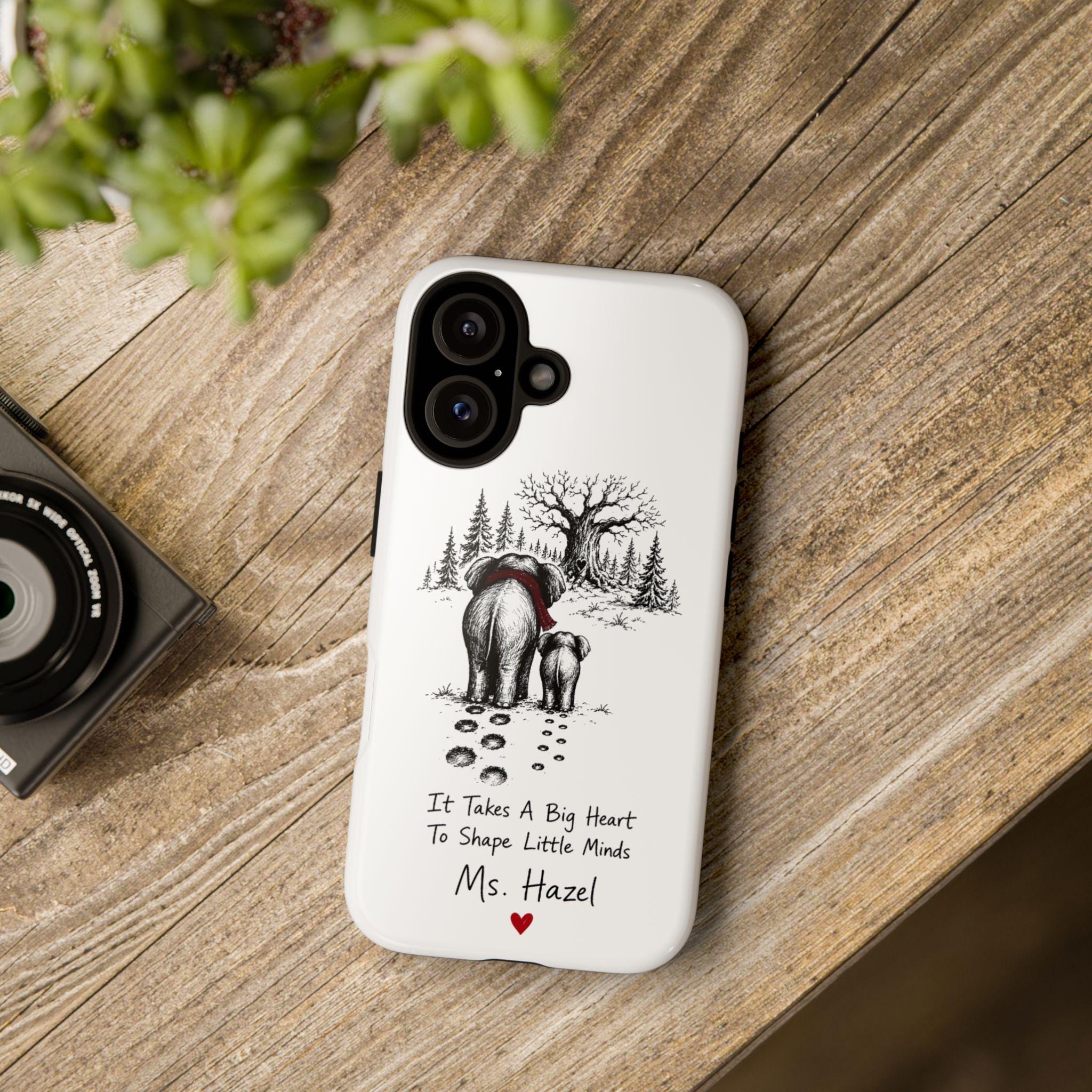 Personalized Elephant Teacher Phone Case | Custom Name Teacher Gift | iPhone Samsung - image 5