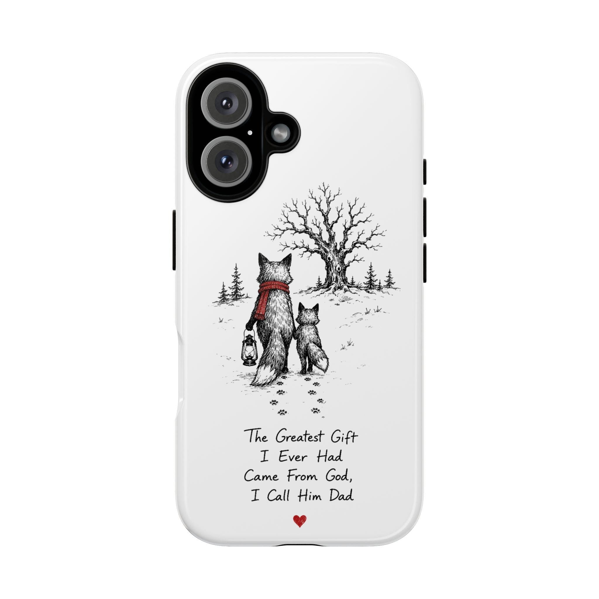 Clever Fox Dad Phone Case | Father's Day Gift | Fox Art | iPhone Samsung - image 2