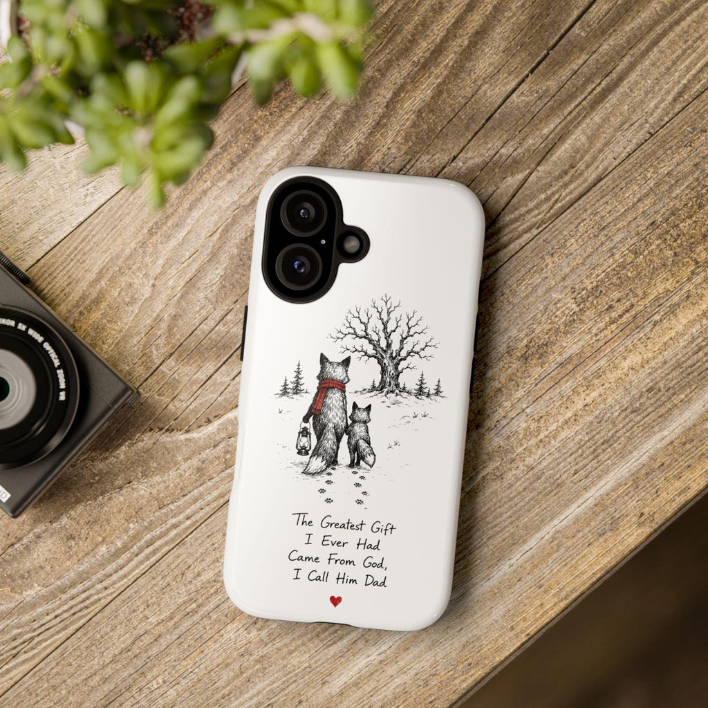 Clever Fox Dad Phone Case | Father's Day Gift | Fox Art | iPhone Samsung - image 5