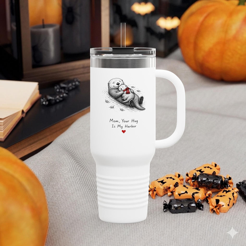 Otter Mom 40oz Tumbler | Safe Harbor Hug Mother's Day Gift | Travel Mug