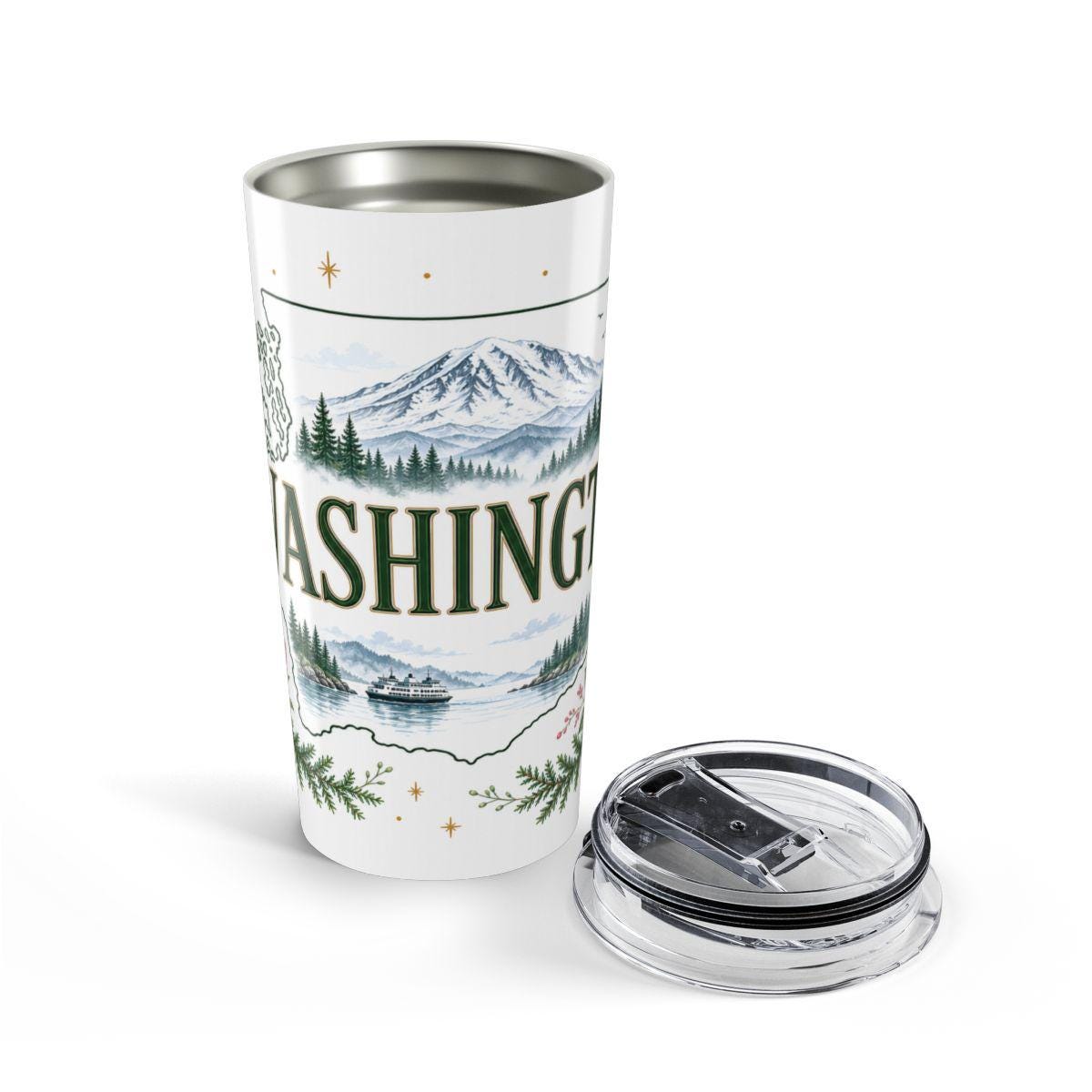 Washington State Flower 20oz Tumbler | Washington Botanical Gift | Insulated Stainless Steel Travel Cup