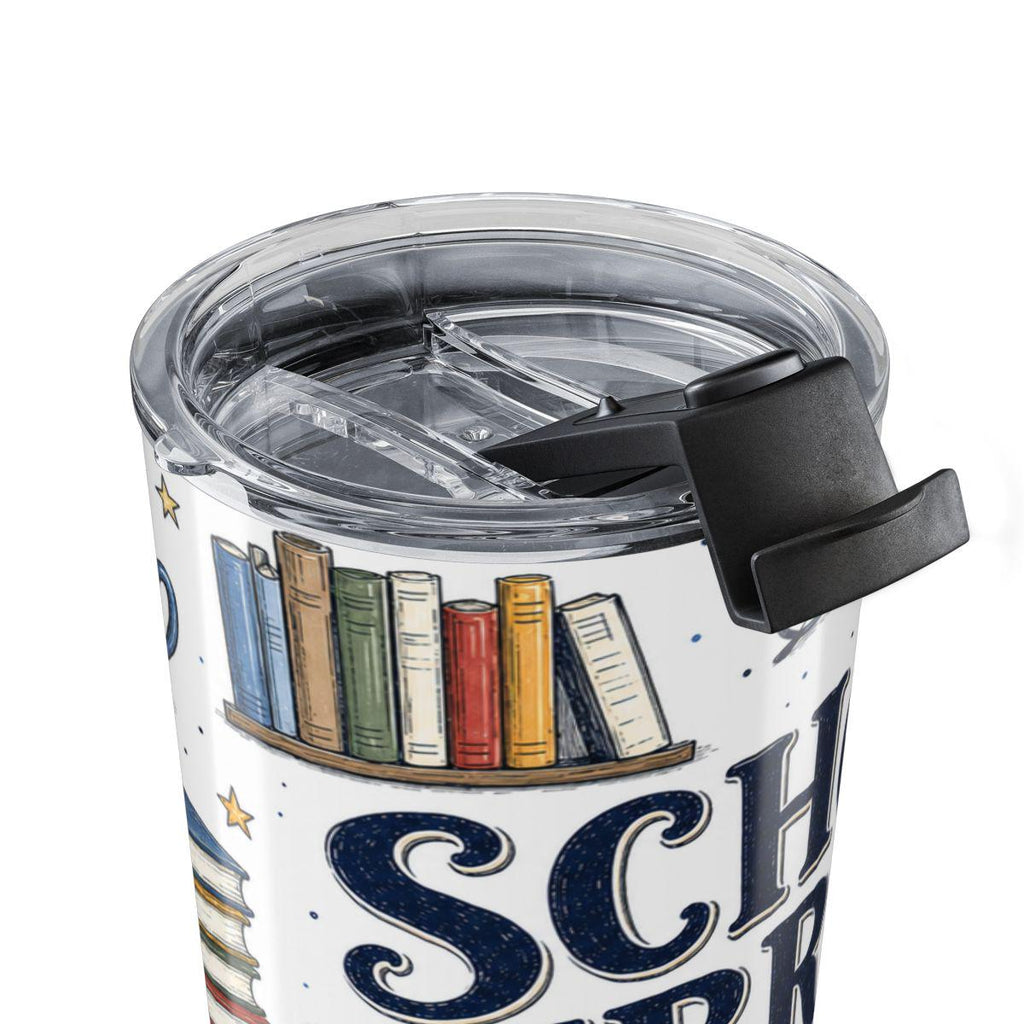 School Library Hero 20oz Tumbler | Due Date Hero | Insulated Stainless Steel Travel Cup