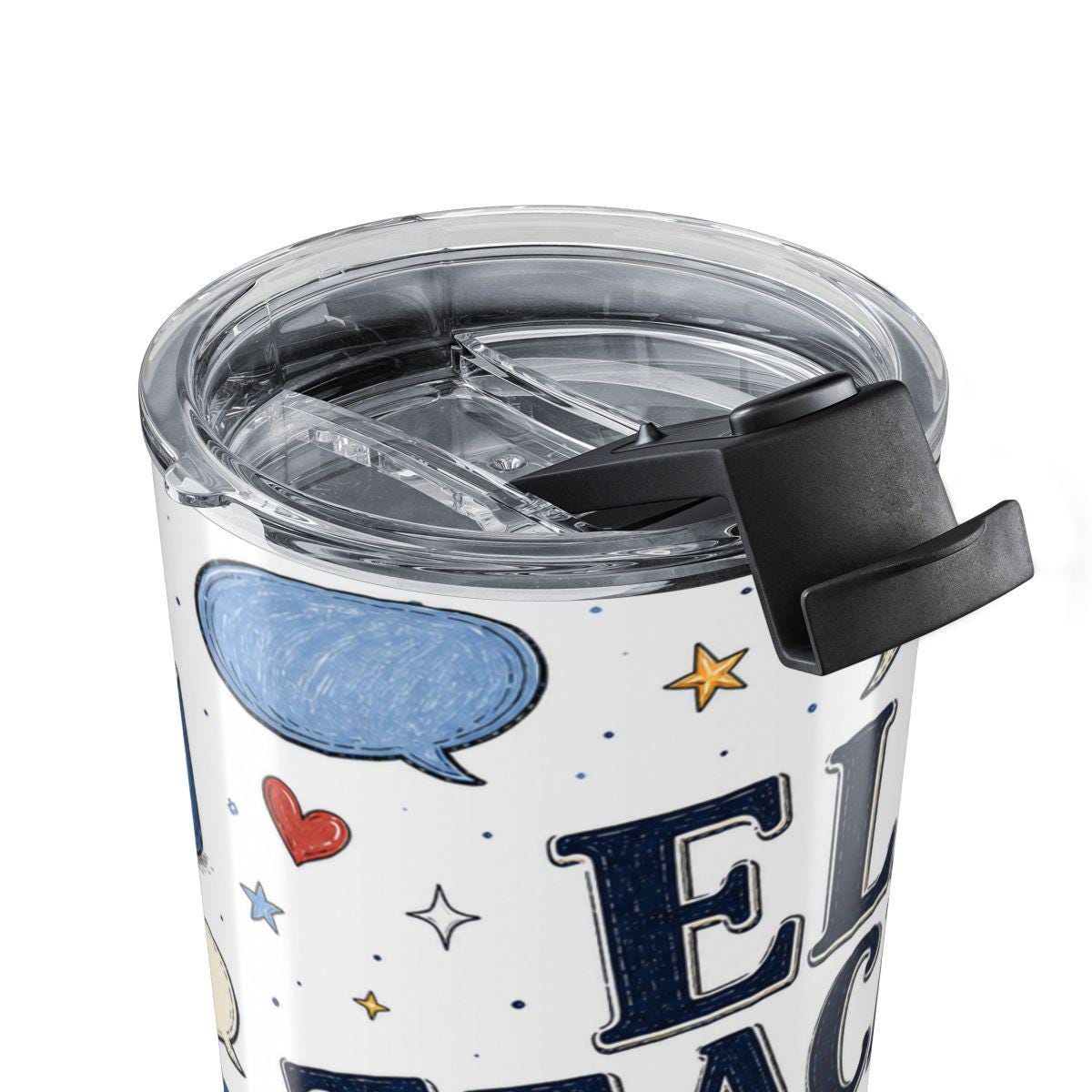 ELL Teacher Heart 20oz Tumbler | Every Language Matters | Insulated Stainless Steel Travel Cup