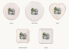 Olympic Ceramic Ring Dish, Gold Rim Trinket Tray, Jewelry Holder Gift, Five Shape Options