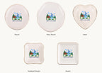 Switzerland Ceramic Ring Dish, Gold Rim Trinket Tray, Jewelry Holder Gift, Five Shape Options