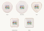 Denmark Ceramic Ring Dish, Gold Rim Trinket Tray, Jewelry Holder Gift, Five Shape Options