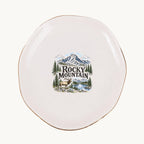 Rocky Mountain Ceramic Ring Dish, Gold Rim Trinket Tray, Jewelry Holder Gift, Five Shape Options