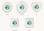 Tel Aviv Ceramic Ring Dish, Gold Rim Trinket Tray, Jewelry Holder Gift, Five Shape Options