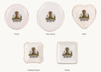 Redwood Ceramic Ring Dish, Gold Rim Trinket Tray, Jewelry Holder Gift, Five Shape Options