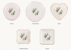 Olive Branch Ceramic Ring Dish, Gold Rim Trinket Tray, Jewelry Holder Gift, Five Shape Options