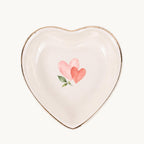 Little Love Ceramic Ring Dish, Gold Rim Trinket Tray, Jewelry Holder Gift, Five Shape Options