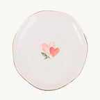 Little Love Ceramic Ring Dish, Gold Rim Trinket Tray, Jewelry Holder Gift, Five Shape Options