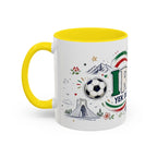 Iran Soccer Coffee Mug | World Cup Fan Gift | Accent Color Ceramic 11oz 15oz Match Day Cup