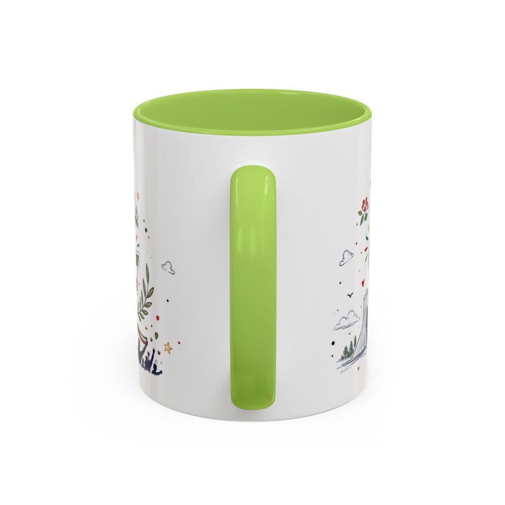 Iran Soccer Coffee Mug | World Cup Fan Gift | Accent Color Ceramic 11oz 15oz Match Day Cup