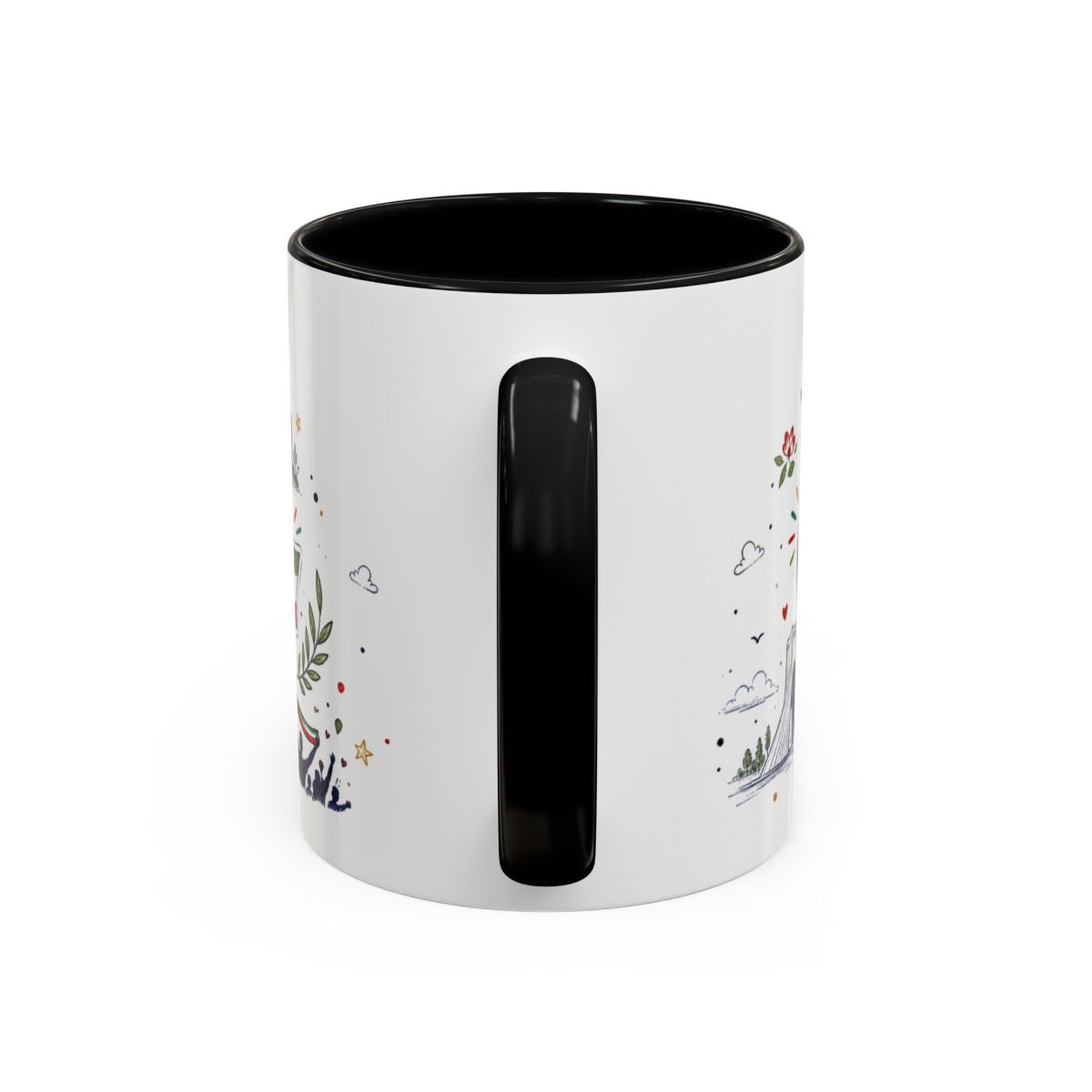 Iran Soccer Coffee Mug | World Cup Fan Gift | Accent Color Ceramic 11oz 15oz Match Day Cup