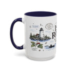 Isle Royale National Park Coffee Mug | Michigan Island Wilderness Hiking Gift | Accent Color Ceramic 11oz 15oz