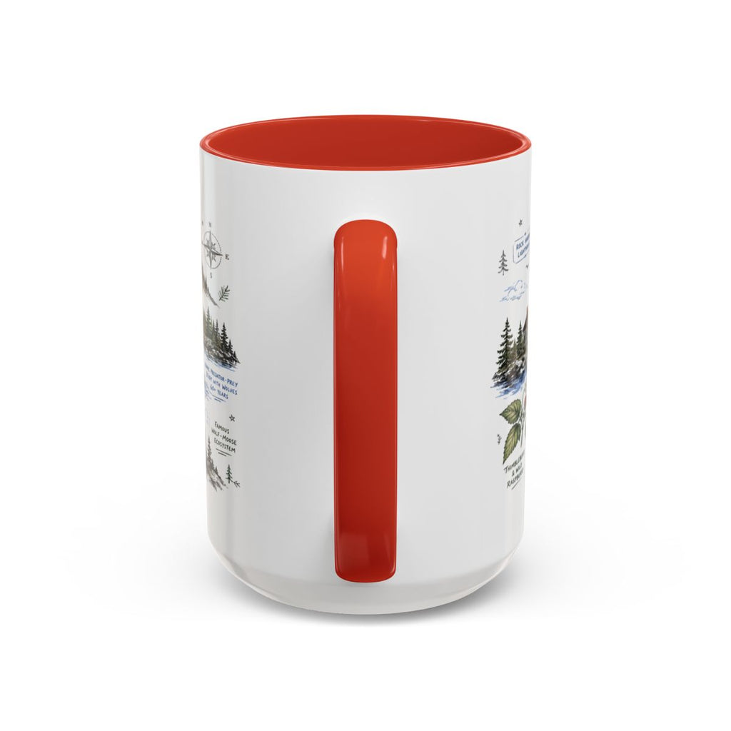 Isle Royale National Park Coffee Mug | Michigan Island Wilderness Hiking Gift | Accent Color Ceramic 11oz 15oz