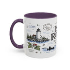 Isle Royale National Park Coffee Mug | Michigan Island Wilderness Hiking Gift | Accent Color Ceramic 11oz 15oz