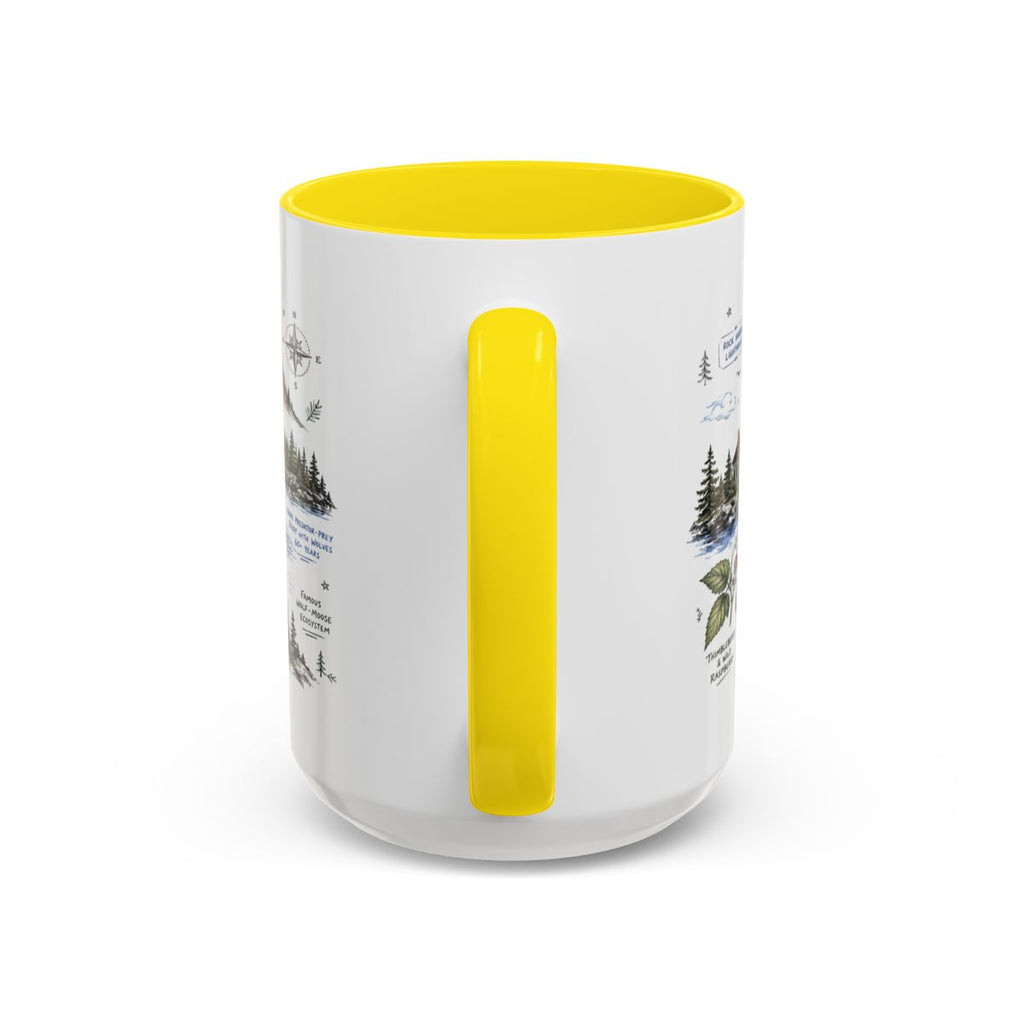 Isle Royale National Park Coffee Mug | Michigan Island Wilderness Hiking Gift | Accent Color Ceramic 11oz 15oz