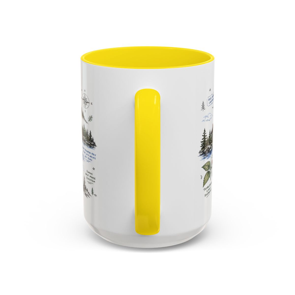 Isle Royale National Park Coffee Mug | Michigan Island Wilderness Hiking Gift | Accent Color Ceramic 11oz 15oz