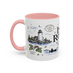Isle Royale National Park Coffee Mug | Michigan Island Wilderness Hiking Gift | Accent Color Ceramic 11oz 15oz