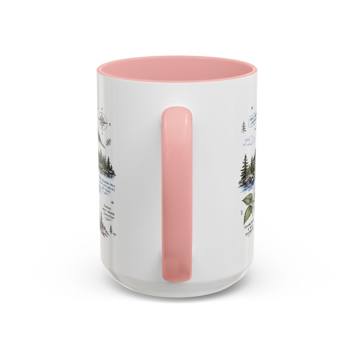 Isle Royale National Park Coffee Mug | Michigan Island Wilderness Hiking Gift | Accent Color Ceramic 11oz 15oz