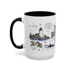 Isle Royale National Park Coffee Mug | Michigan Island Wilderness Hiking Gift | Accent Color Ceramic 11oz 15oz